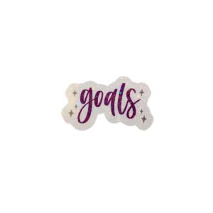 Goals Sparkle Holographic Sticker