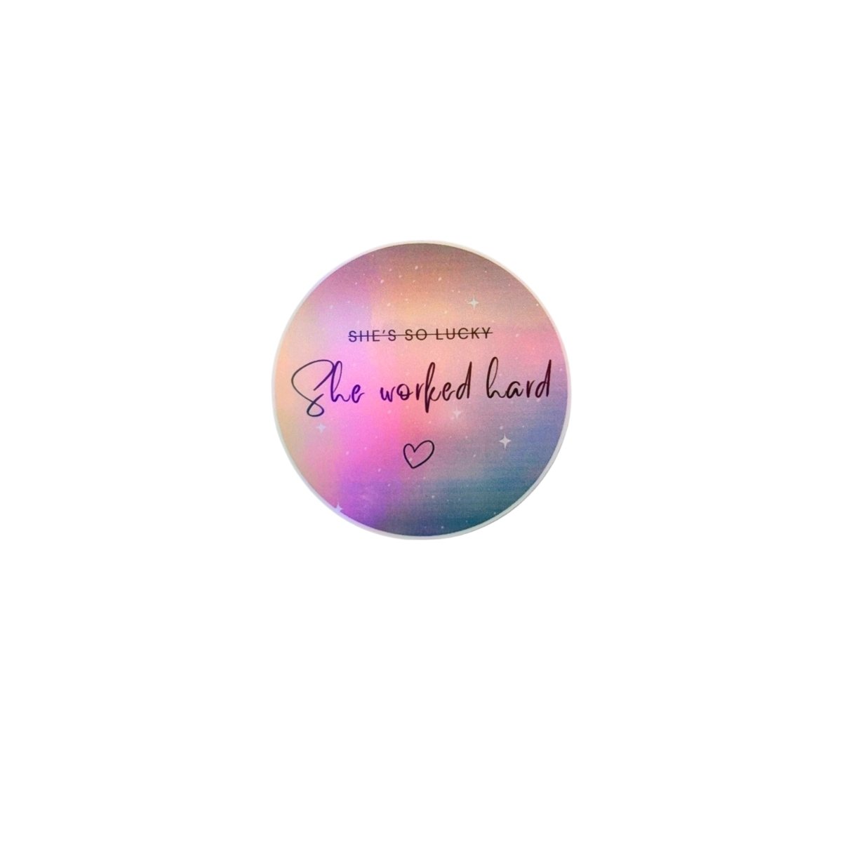 Hard-Work Glossy Sticker