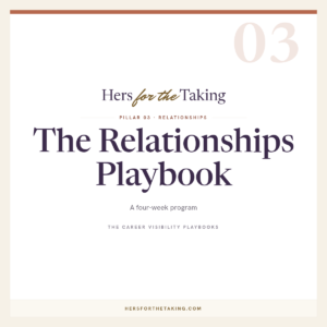 The Relationships Playbook