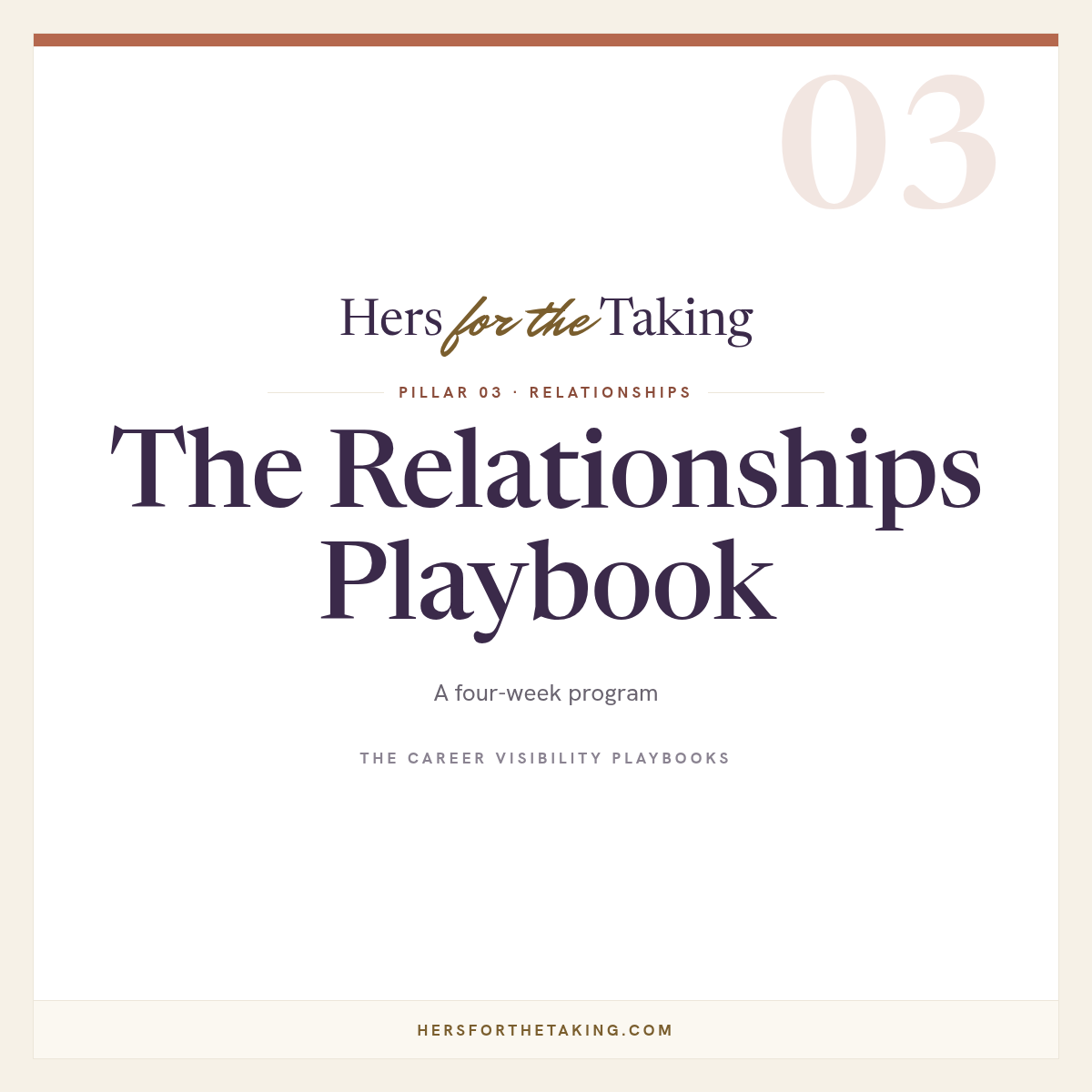 The Relationships Playbook