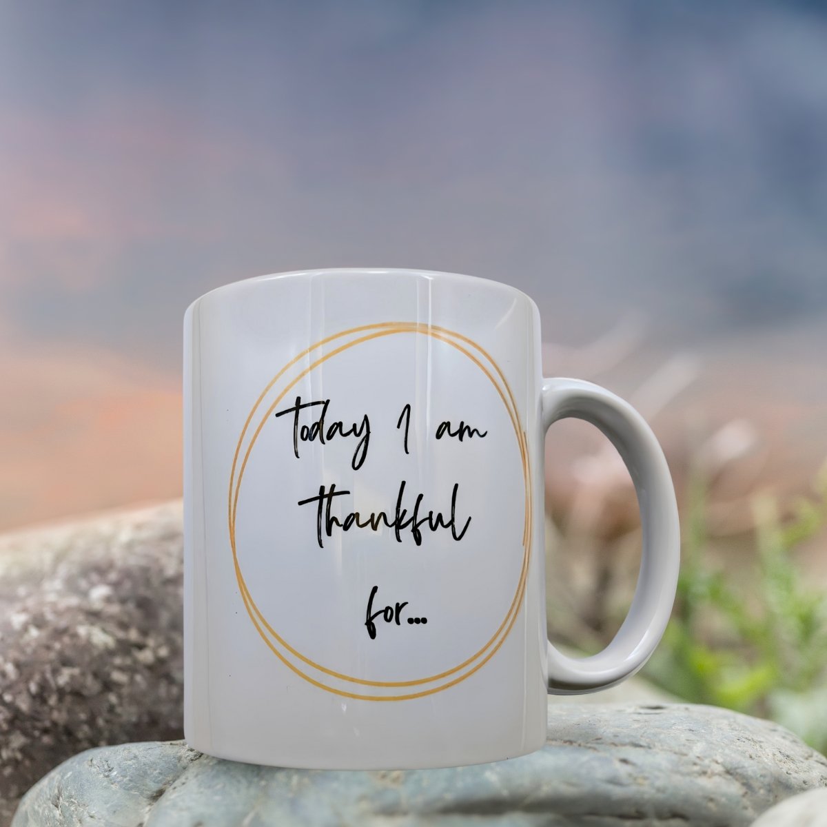 Today I Am Thankful For Gold Mug - Image 3